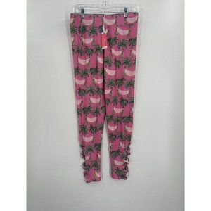 NWT Simply Southern Women's Palm Tree Pants Plus Size Fits L-XL-XLL